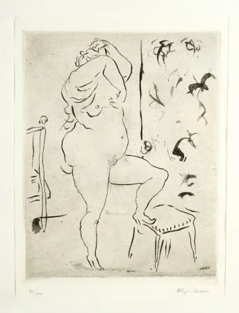 Acquaforte E Acquatinta Sassu - Spogliarello