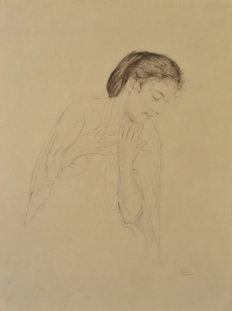 Incisione Sauer - Femme de profil