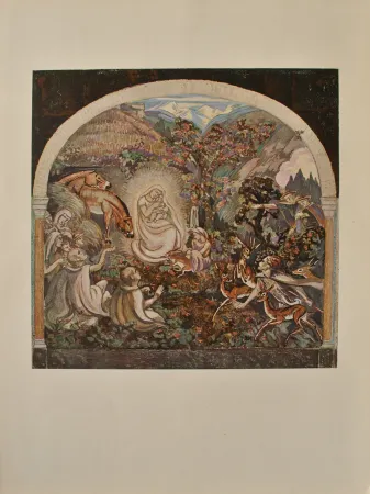 Incisione Sauer - L'adoration des Bergers