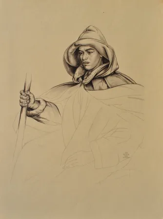 Incisione Sauer - Le berger Andalou