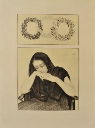 Incisione Sauer - Le repos