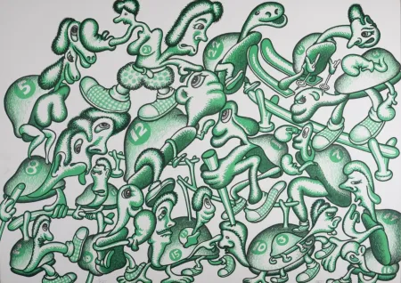 Litografia Saul - Composition