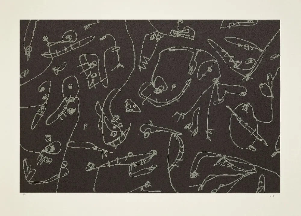 Litografia Saura - Abierta 5