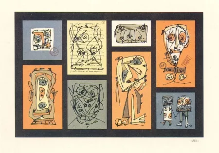 Litografia Saura - Abierta 7