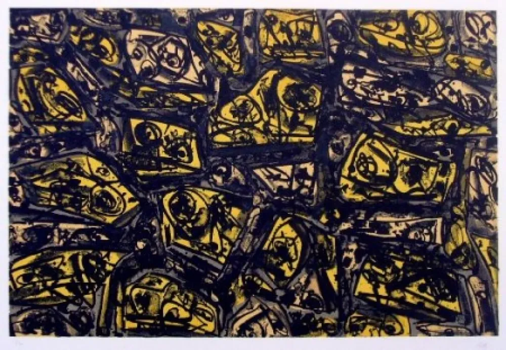 Litografia Saura - Antonio Saura