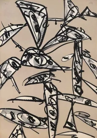 Litografia Saura - Antonio Saura