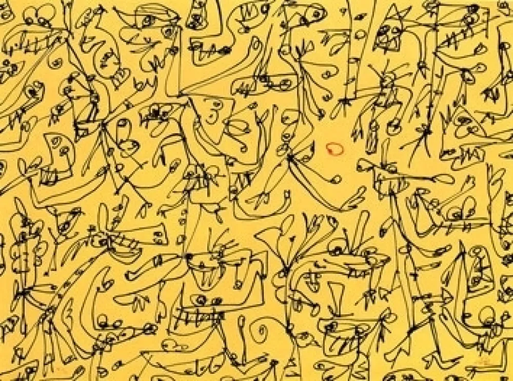 Litografia Saura - Antonio Saura