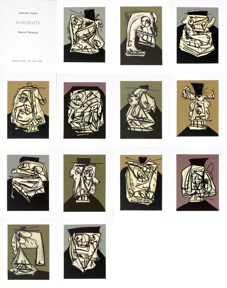 Non Tecnico Saura - Antonio Saura/Portrait/Marcel Moreau/Edtions Atelier Clot