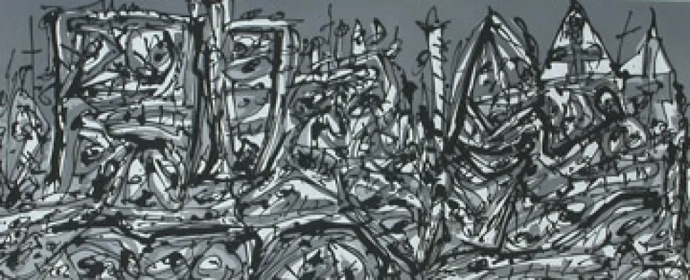 Acquaforte E Acquatinta Saura - Asedio II