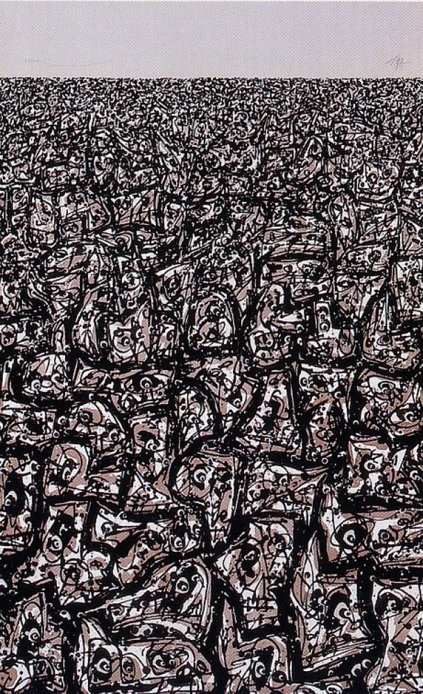 Litografia Saura - Copa del mundo de futbol