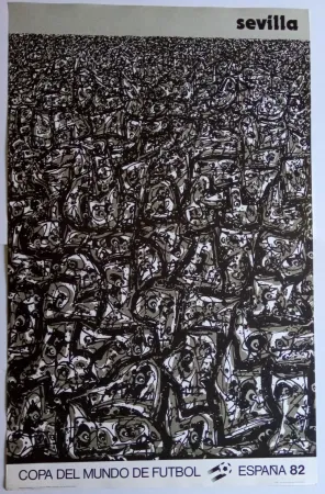Manifesti Saura - Copa del Mundo de futbol - Sevilla - España 82