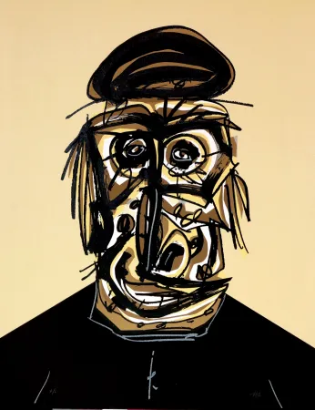 Litografia Saura - Don, Une chaire d'ombre