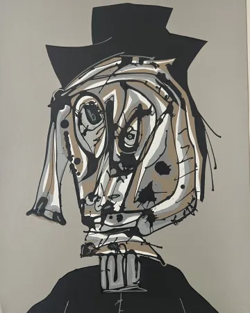 Litografia Saura - Dora Maar Visitada I -  Atelier Clot, Bramsen & Co