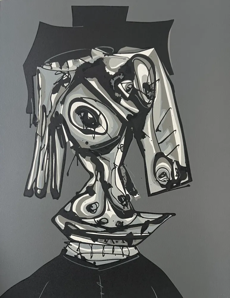 Litografia Saura - Dora Maar Visitada III -  Atelier Clot, Bramsen & Co