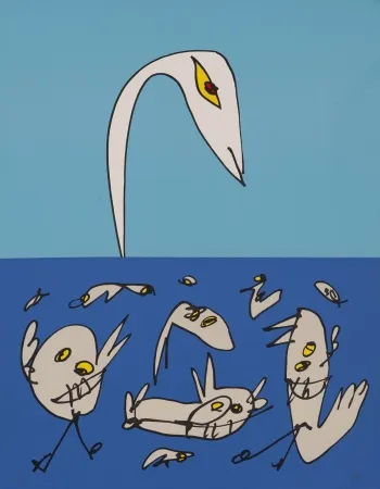 Litografia Saura - El patito feo