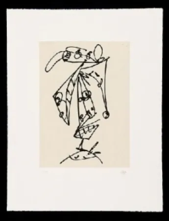 Acquaforte E Acquatinta Saura - Frauen Portrait mit Hut 1