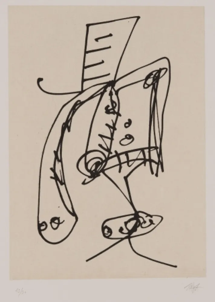 Acquaforte E Acquatinta Saura - Frauen portrait mit Hut 2