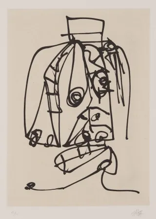 Acquaforte E Acquatinta Saura - Frauen portrait mit Hut 3