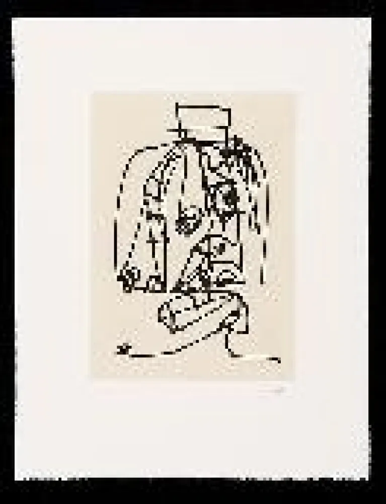 Acquaforte E Acquatinta Saura - Frauen portrait mit Hut 3