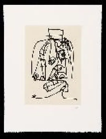 Acquaforte E Acquatinta Saura - Frauen portrait mit Hut 3