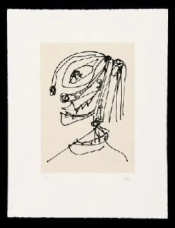 Acquaforte E Acquatinta Saura - Frauen Portrait mit Hut 4