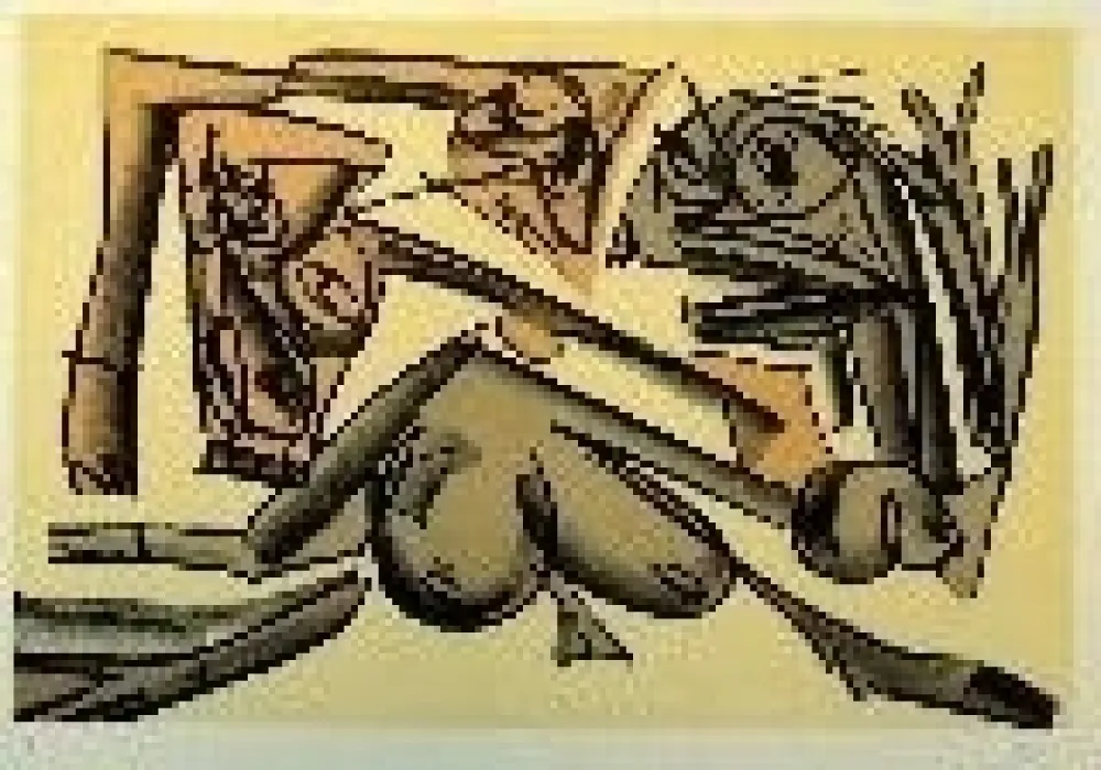 Litografia Saura - Kafka 10