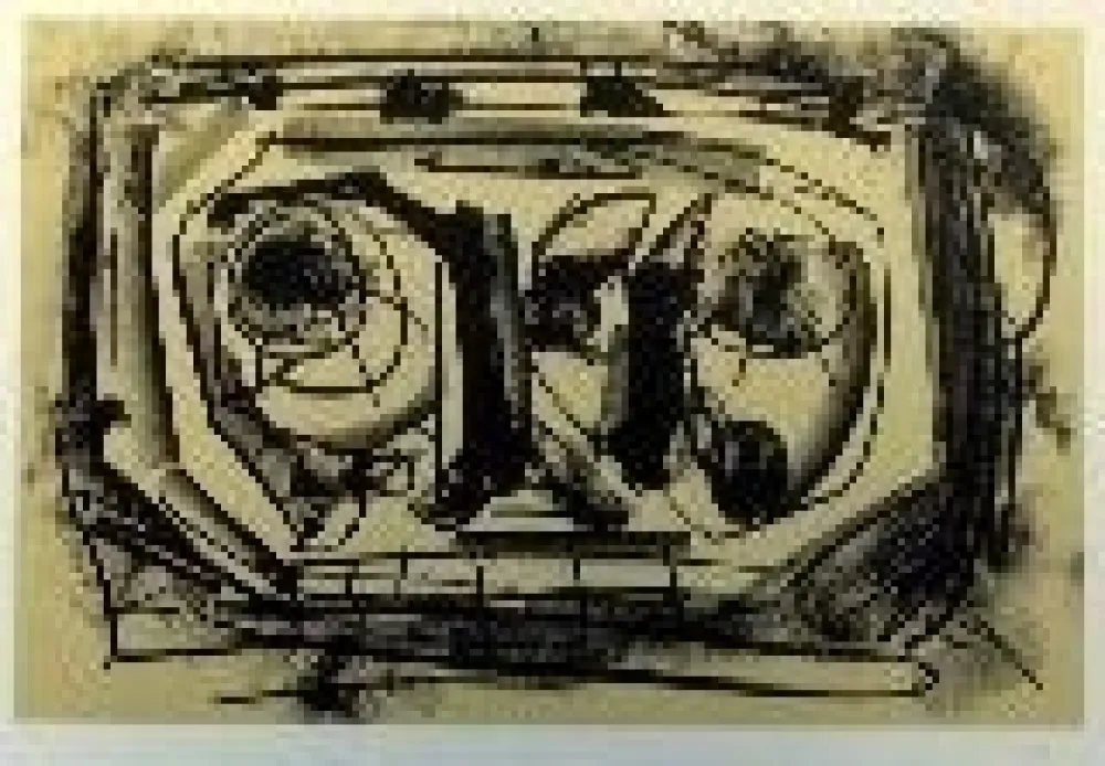 Litografia Saura - Kafka 8