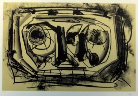 Litografia Saura - Kafka