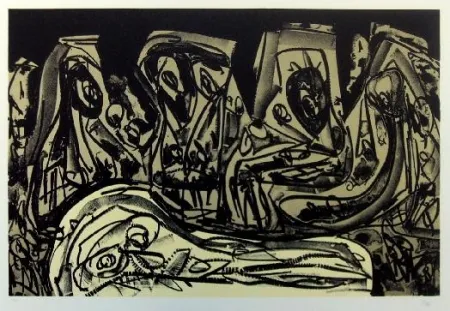 Litografia Saura - Kafka