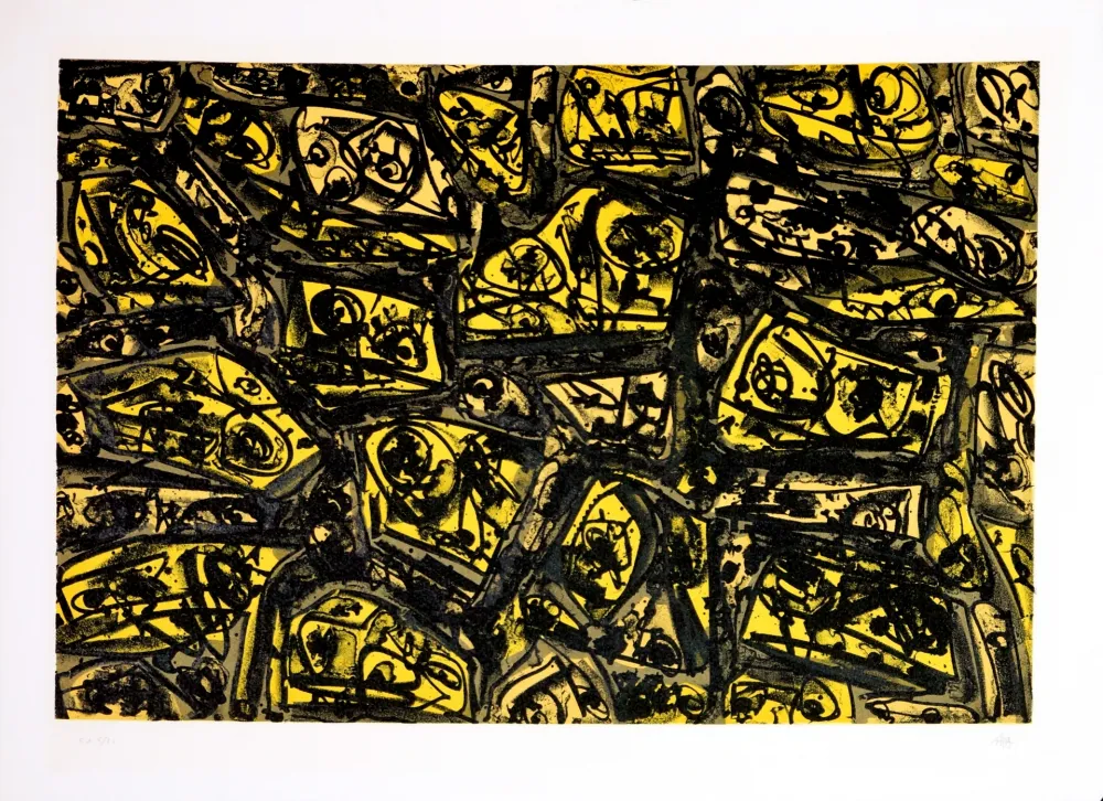 Litografia Saura - Kafka - Tagebücher VII