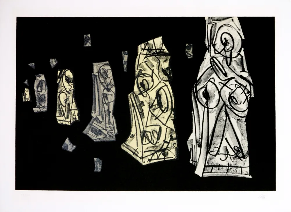 Litografia Saura - Kafka - Tagebücher VIII