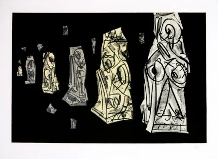 Litografia Saura - Kafka - Tagebücher VIII