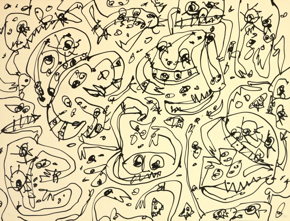 Litografia Saura - L'Avarice