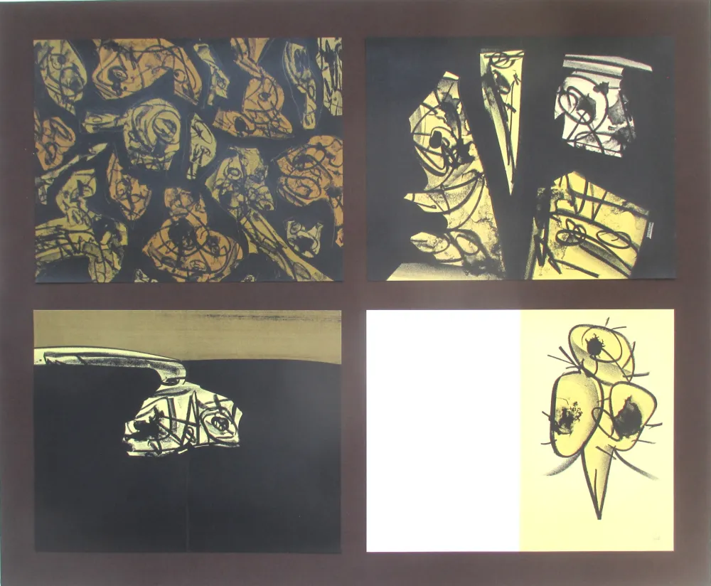 Litografia Saura - L'enfer et les fleurs