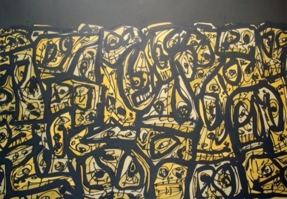 Litografia Saura - Les gens