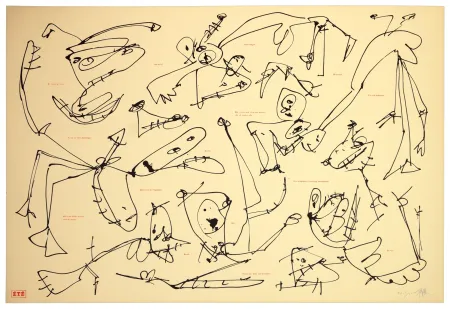 Litografia Saura - Les quatre saisons, Été