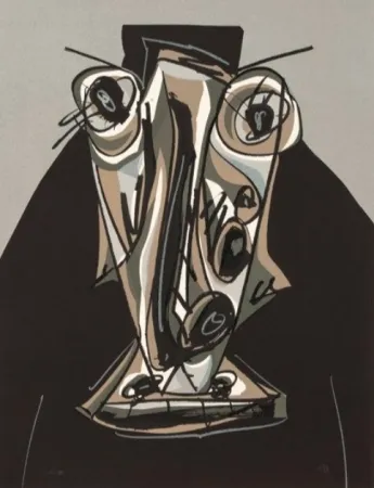 Litografia Saura - Melanchton III