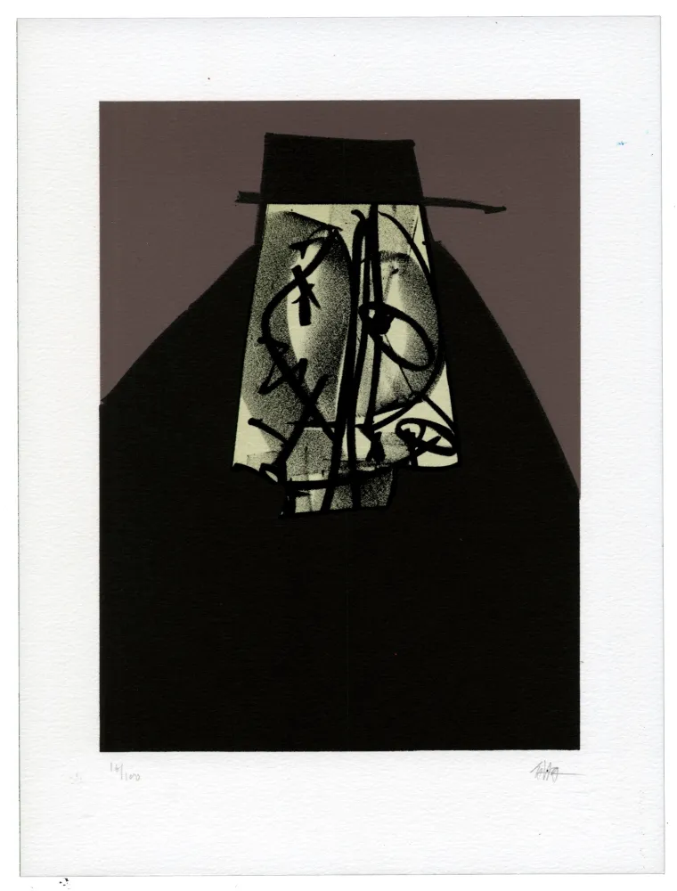 Litografia Saura - Portrait I