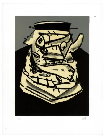 Litografia Saura - Portrait IV