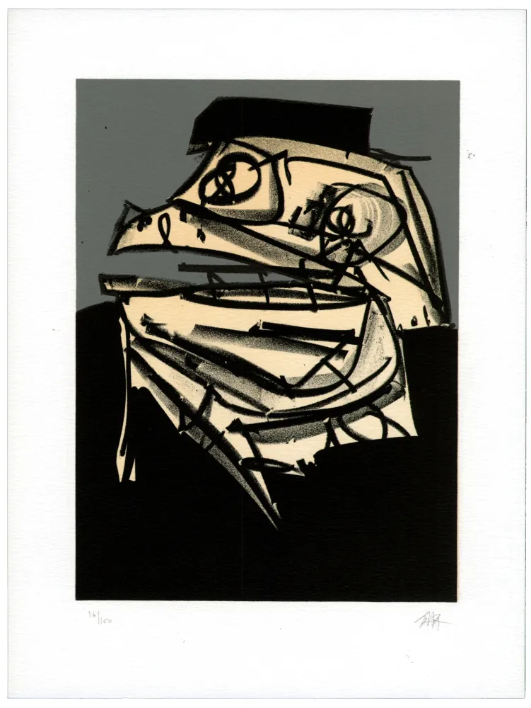 Litografia Saura - Portrait IX