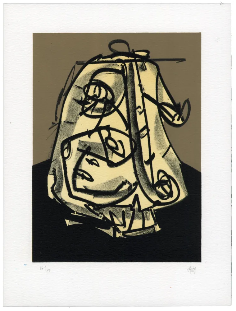 Litografia Saura - Portrait V