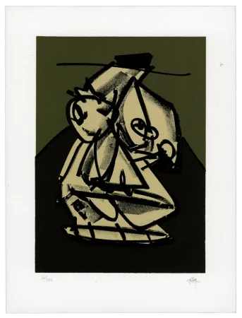 Litografia Saura - Portrait VII