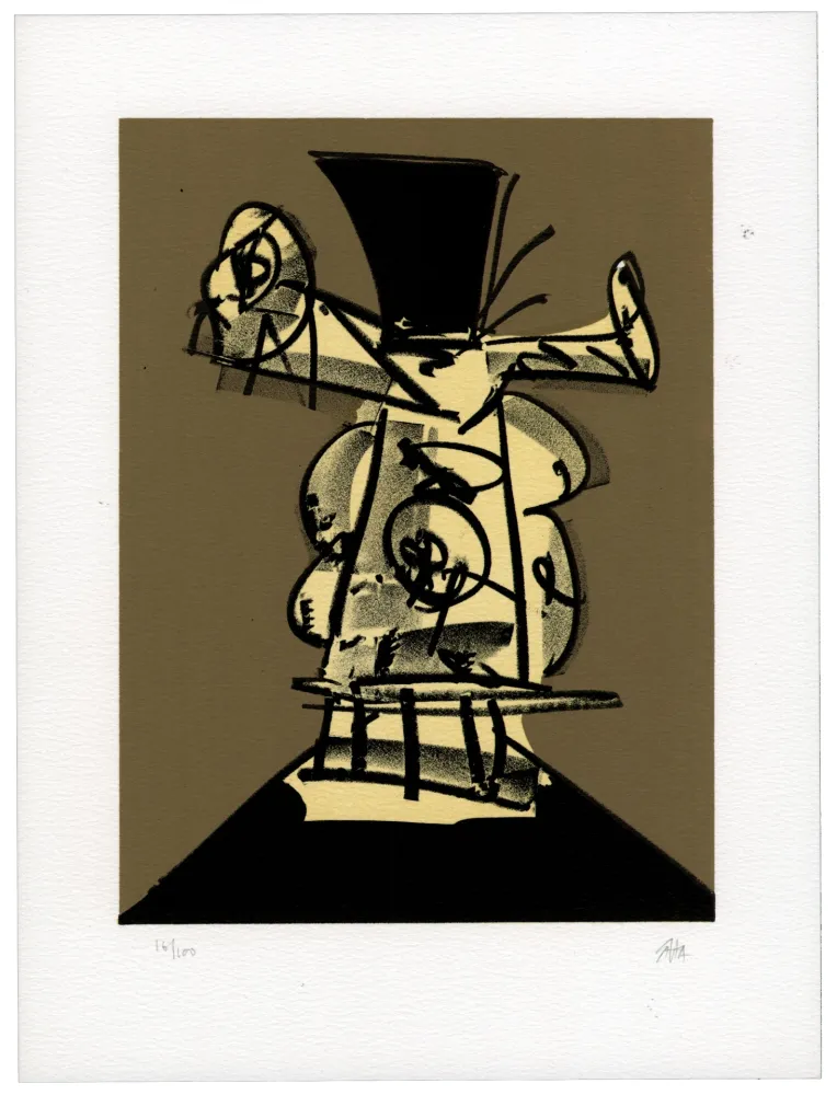 Litografia Saura - Portrait VIII