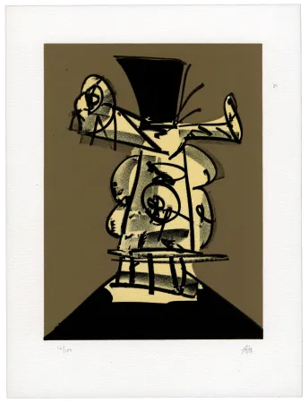 Litografia Saura - Portrait VIII