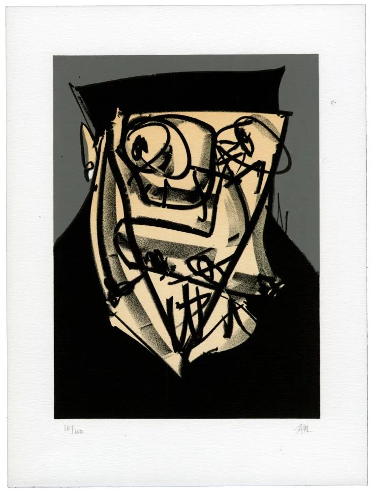 Litografia Saura - Portrait XIV