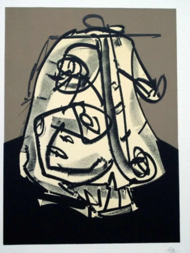 Litografia Saura - Retrato