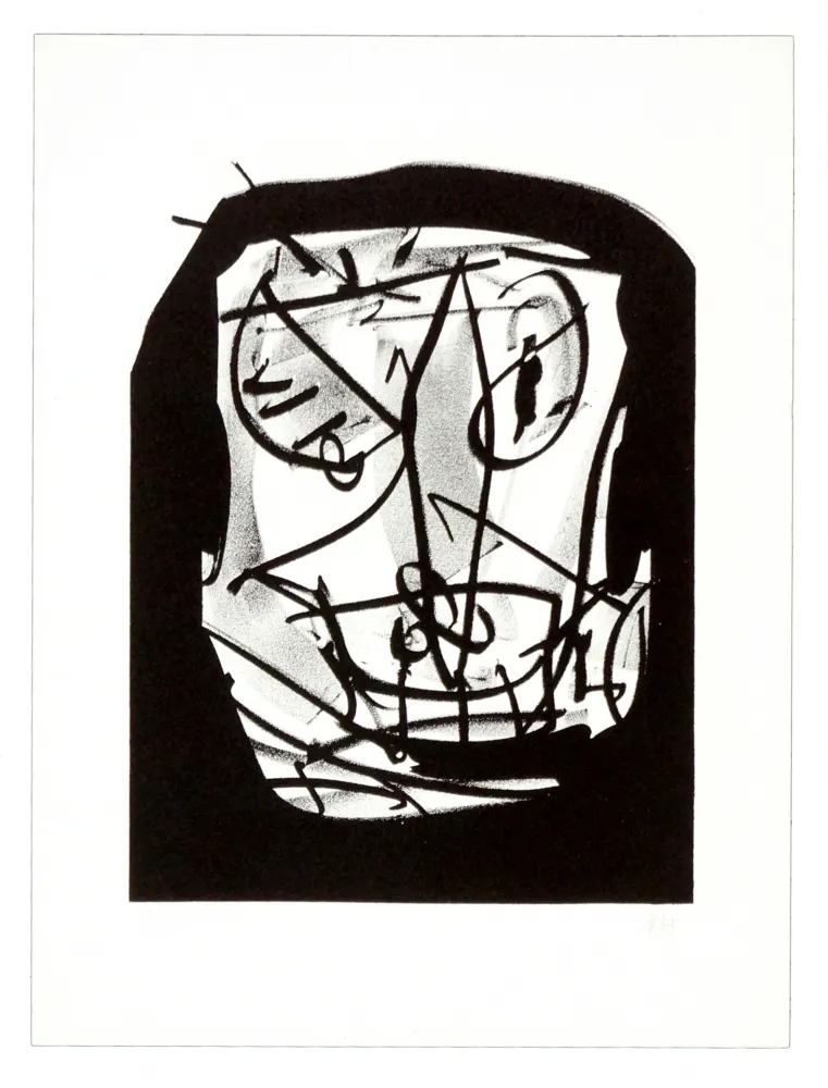 Litografia Saura - Retrato