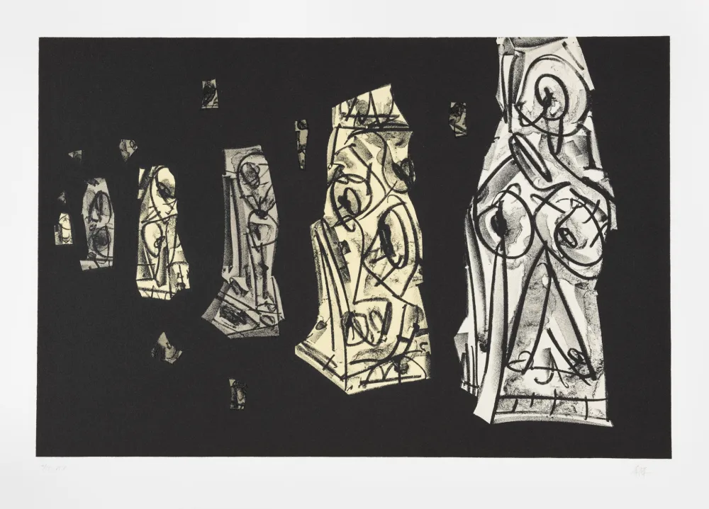 Litografia Saura - Tagebücher Kafka 2