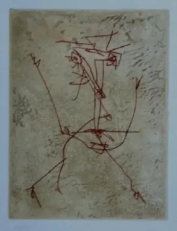 Acquaforte E Acquatinta Saura - Tête