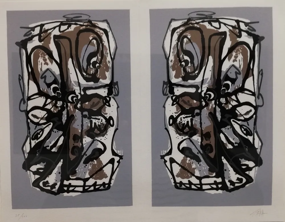 Litografia Saura - Visages